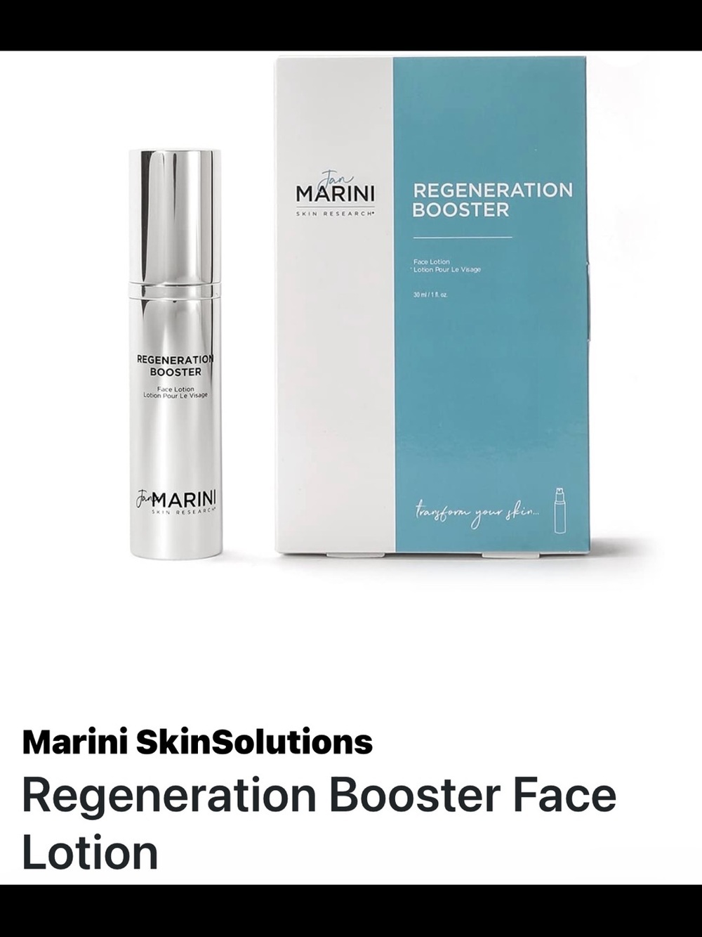 Jan Marini Regeneration Booster Face Lotion - Silver & Blue